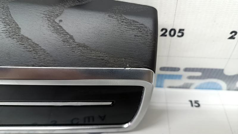Set of interior trims for Audi A6 C8 19-21 in dark wood finish, texture, scratches, chips