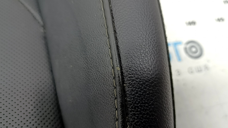 Ford Fusion mk5 17-20 titanium passenger seat cushion upholstery, black leather, perforated, for ventilation and heating, scratches
