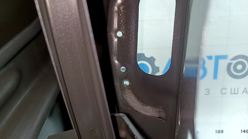 Bare front left door Ford Escape MK4 20-26 blue GP, unsoldered inner door limiter bracket
