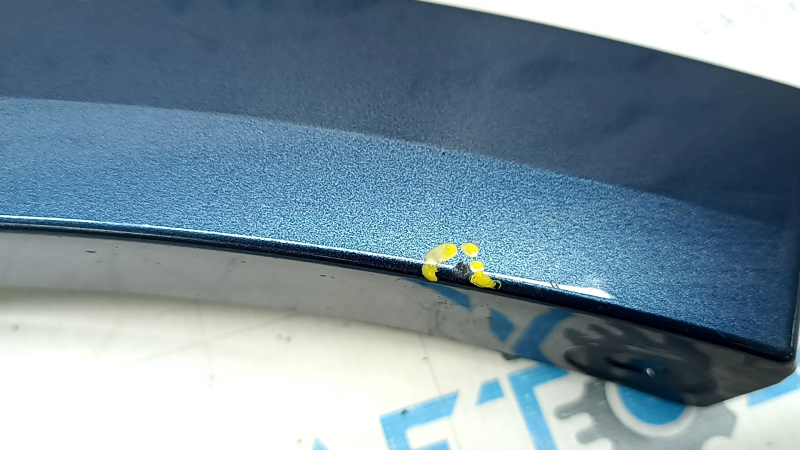 Rear left fender arch trim Mazda CX-5 22-24 blue, broken mount, crack, bend