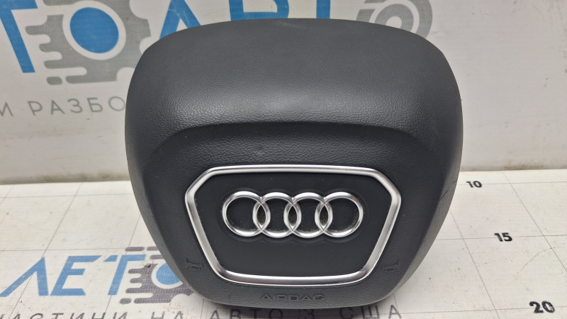 Airbag in the steering wheel, driver's side, Audi Q5 80A 18-24, black, type 2, scratch, dent, abrasions