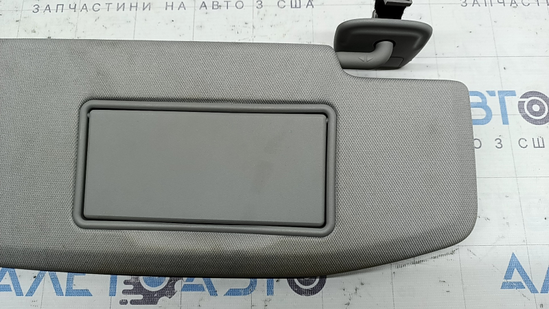 Right visor for Jeep Grand Cherokee WL 21-23, gray, with backlight, without hook, dry-cleanable