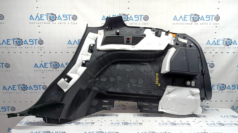 Left arch trim for Ford Edge 15-24, black, for electric door, without cigarette lighter and buttons, scratches, without hook