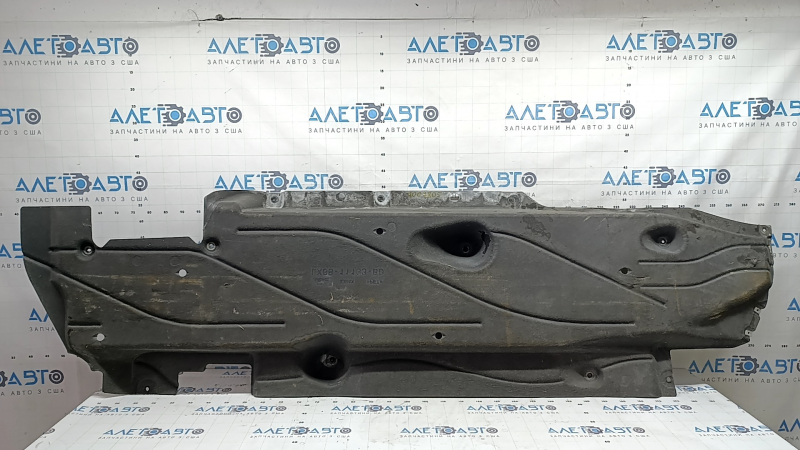 Left underbody protection for Ford Escape MK4 20-hybrid, tears, worn, dented mount