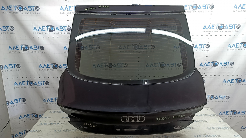 Bare trunk door with glass Audi A5 F5 18-25 5D black LY9B