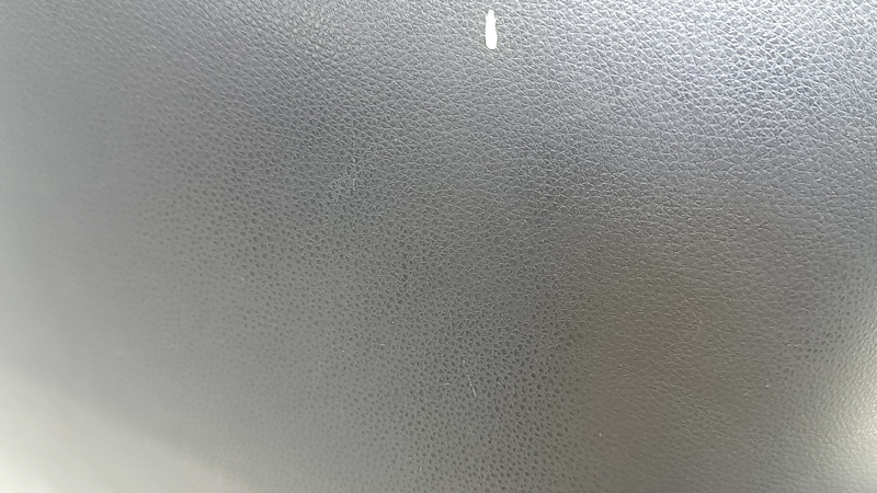 Rear left floor lining Toyota Venza 21-24 black, scratches, marker mark