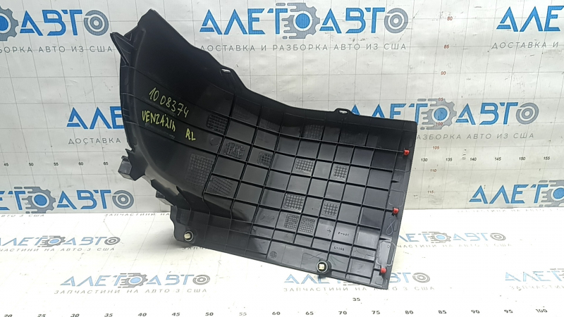 Rear left floor lining Toyota Venza 21-24 black, scratches, marker mark