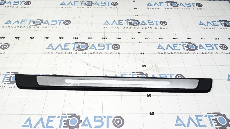 Outer front right threshold trim Audi A5 F5 17-25 5D black with chrome, scratches