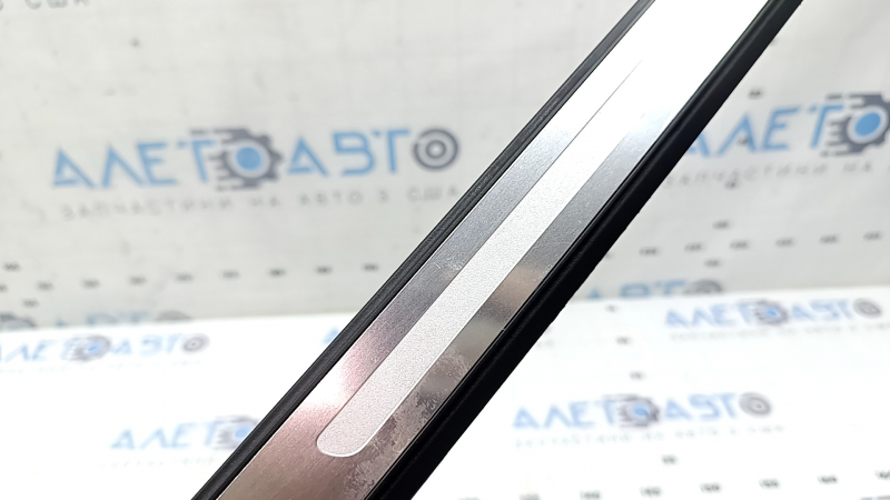 Outer front right threshold trim Audi A5 F5 17-25 5D black with chrome, scratches