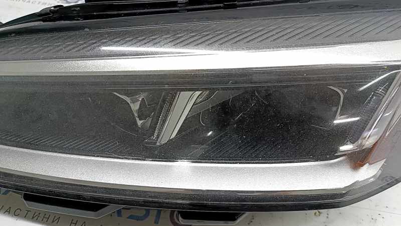 Front left headlight assembly Audi A5 F5 18-19 LED, yellowing LED, scratches, needs polishing