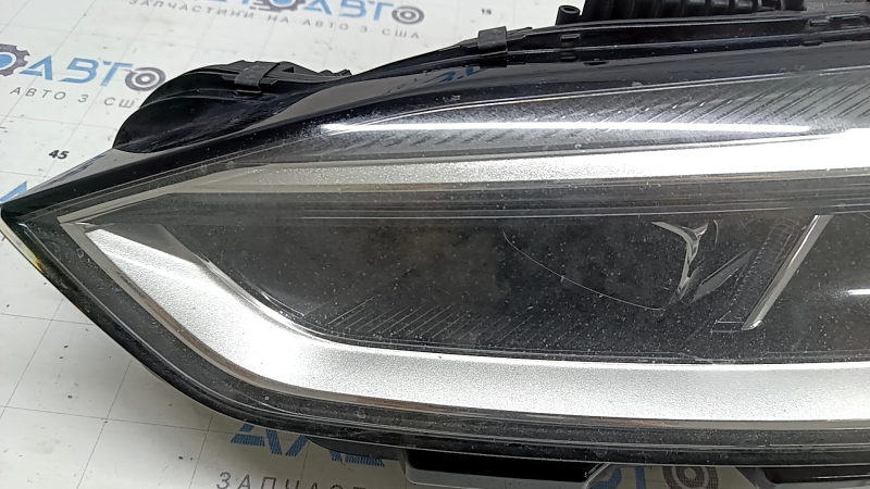 Front left headlight assembly Audi A5 F5 18-19 LED, yellowing LED, scratches, needs polishing