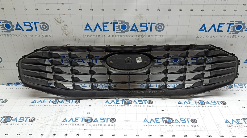 Radiator grill Ford Escape MK4 23-26 structure, with emblem, cracks on the grill