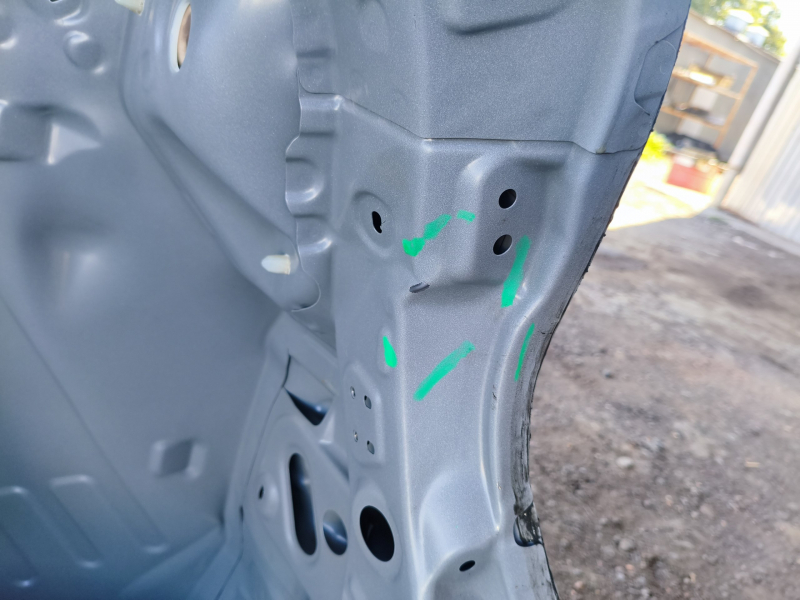 Quarter wing rear right Toyota Venza 21-24 on the body, white, dented