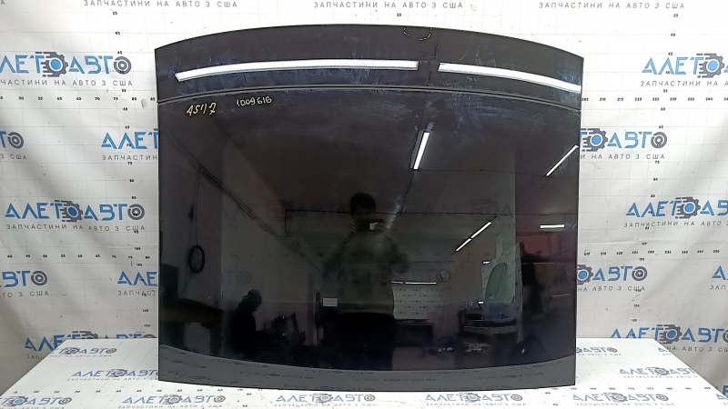 Panorama assembly Audi A5 F5 18-25 5D black curtain, scratch, swollen tint on the front window