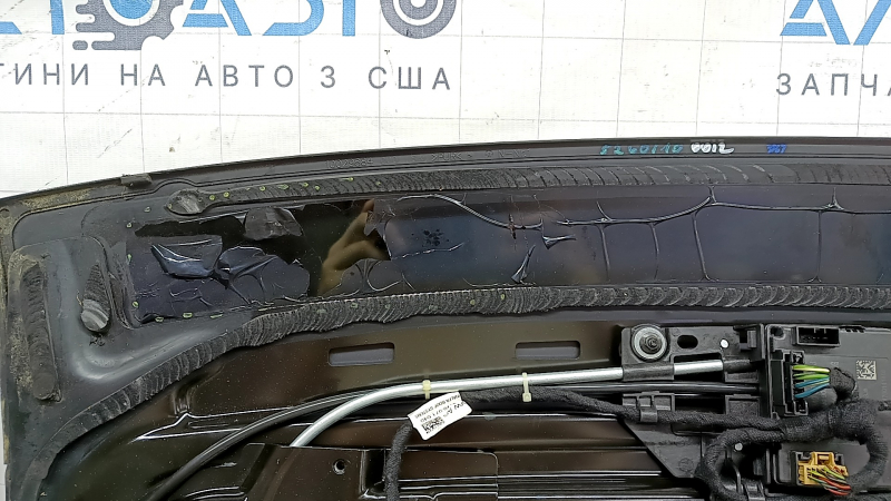 Panorama assembly Audi A5 F5 18-25 5D black curtain, scratch, swollen tint on the front window