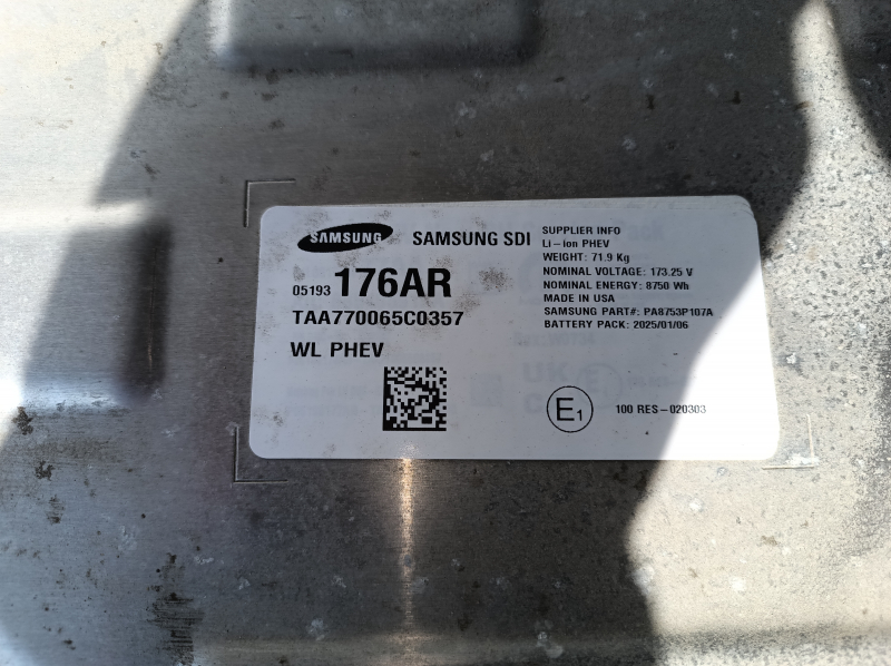 Right-hand high-voltage battery assembly for Jeep Grand Cherokee WL 22-26 PHEV 50k, 194V