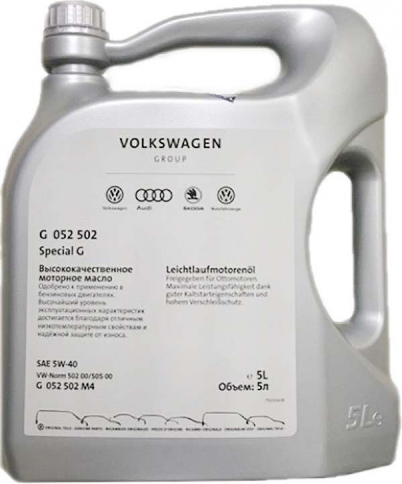 Motor oil VAG 5w-40 SN, 5l, synthetic