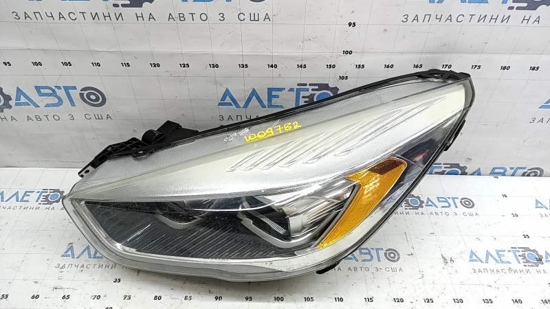 Left front headlight assembly Ford Escape MK3 17-19 rest xenon + LED, light, polished, scratches, cobwebs