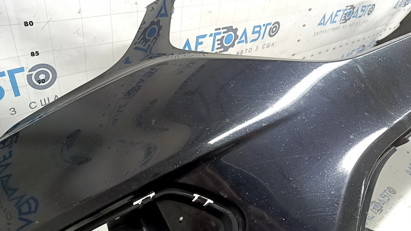 Front bumper bare Ford Escape MK3 17-19 rest, for parking sensors, black, chips