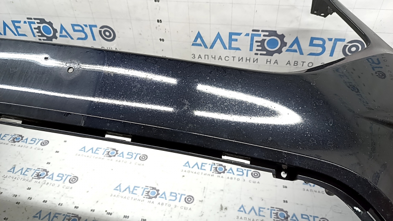 Front bumper bare Ford Escape MK3 17-19 rest, for parking sensors, black, chips