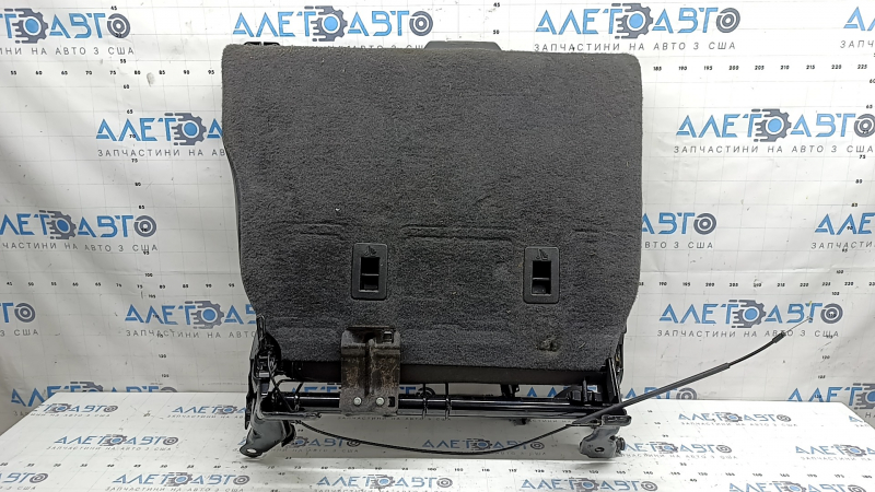 Backrest of the rear row of seats, 2nd row, left, Ford Escape MK3 13-19, black leather, with belt and armrest, dry-cleanable