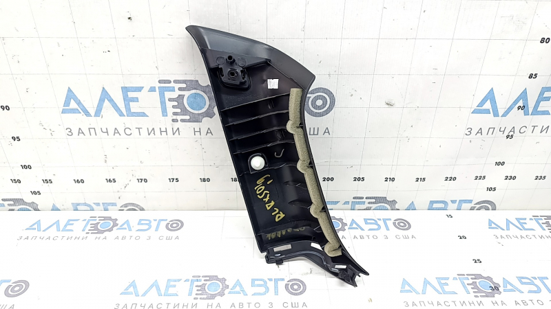 Left rear pillar trim Infiniti QX50 19-25 front, black, with plug, scratches