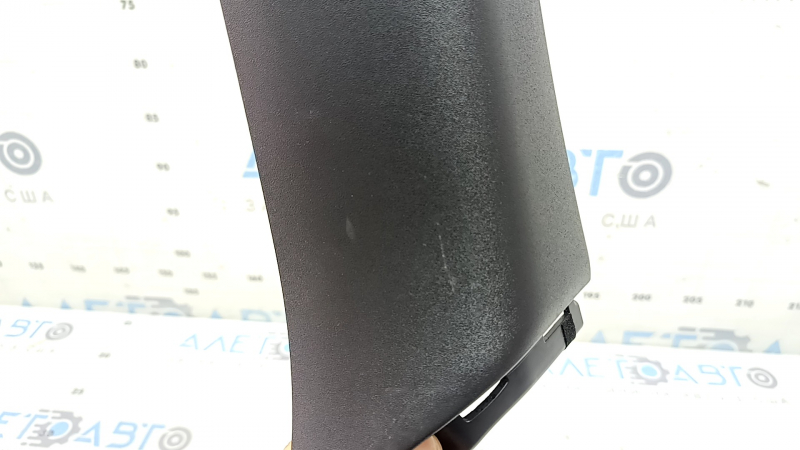 Left rear pillar trim Infiniti QX50 19-25 front, black, with plug, scratches
