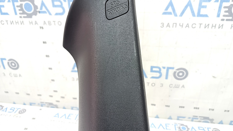 Left rear pillar trim Infiniti QX50 19-25 front, black, with plug, scratches