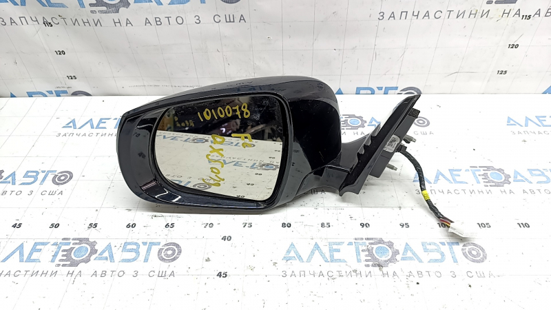 Left side mirror assembly Infiniti QX50 19-22 16 pins, auto-folding, camera, turn signal, blue