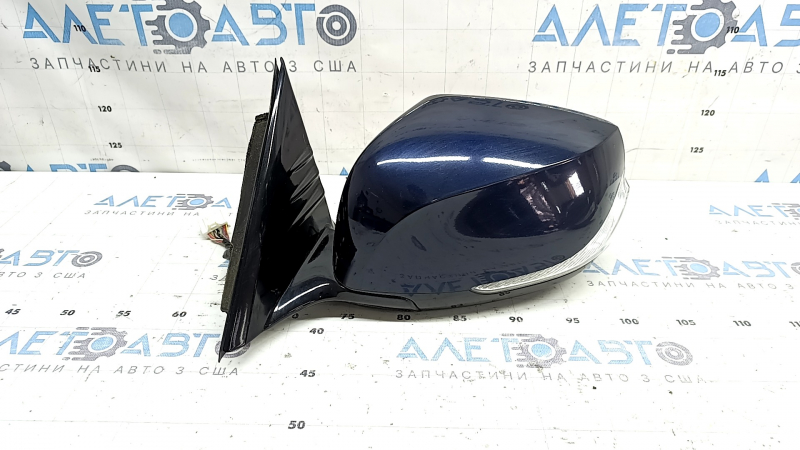 Left side mirror assembly Infiniti QX50 19-22 16 pins, auto-folding, camera, turn signal, blue