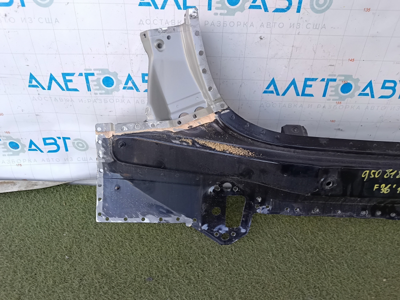 Rear panel BMW 4 F36 15-20 Gran Coupe graphite, drilled, black