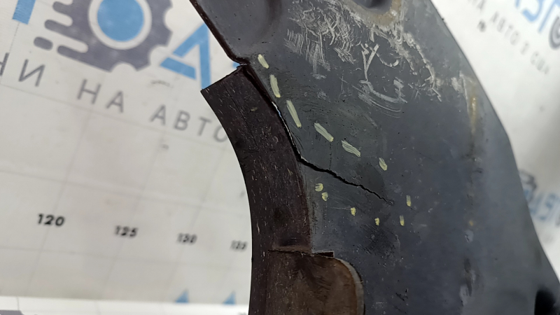 Rear left underbody protection Audi A5 F5 18-25 cracked, worn