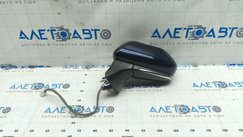 Left side mirror assembly Toyota Camry v70 18-24 7 pins, turn signal, BSM, blue