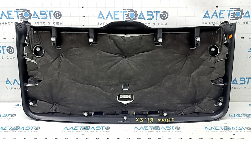 Lower trim of the trunk door BMW X3 G01 18-24, black, with plugs, scratches