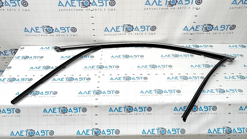 Glass seal with molding front left BMW X3 G01 18-24 matte chrome