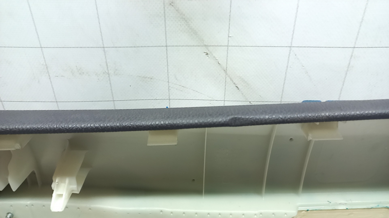 Door trim, front left card, Toyota Camry v70 18-23, beige with gray plastic insert, rubber armrest, chrome molding, scuffs, scratches