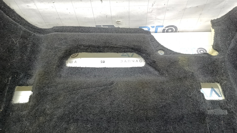 Rear floor covering BMW 5 G30 17-20 black, dry cleanable