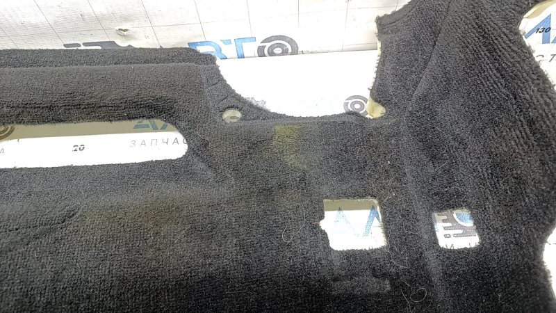Rear floor covering BMW 5 G30 17-20 black, dry cleanable