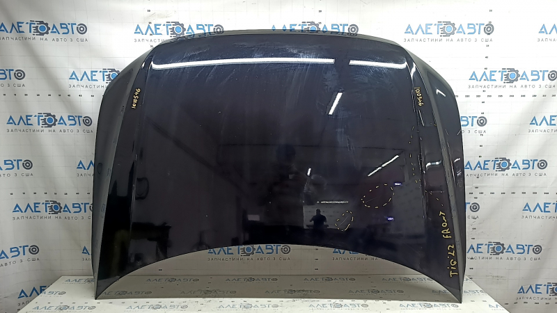 Bare hood VW Tiguan 18-24 steel, black LC9X, scratches