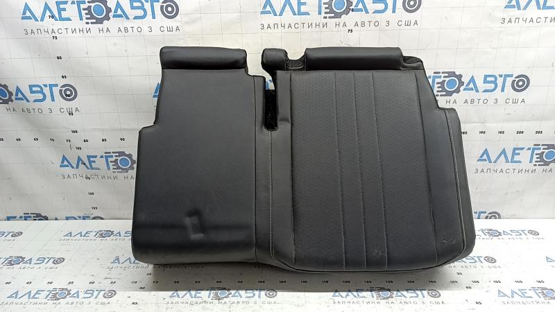 Rear seat cushion, 2nd row, left, VW Tiguan 22-24, black leather, white stitching, perforation, dry-cleanable
