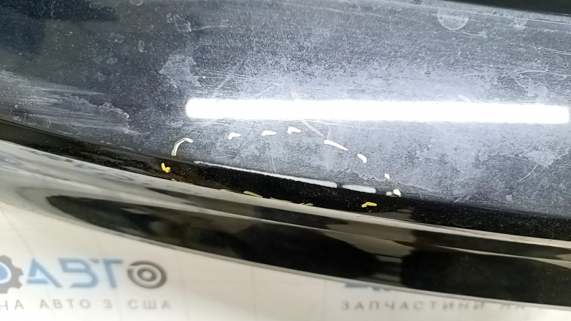 Rear bumper bare upper part VW Tiguan 18-24 black, cracked mount, scratches