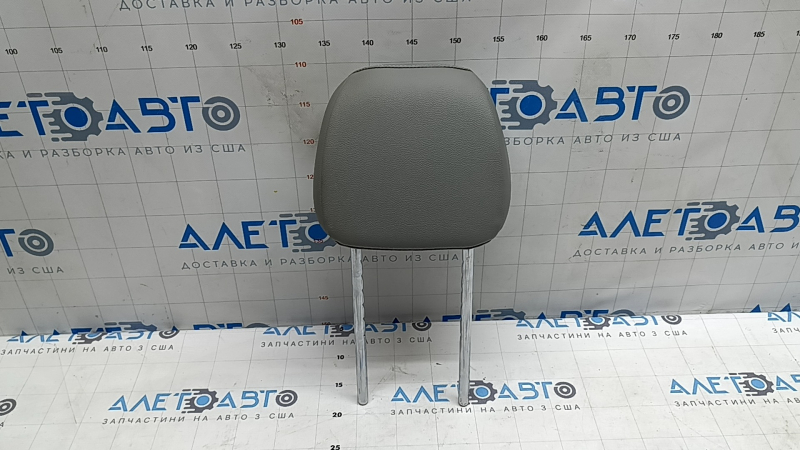 Front right headrest Kia Niro 17-19 HEV, PHEV leather, gray, blue stitching, for cleaning