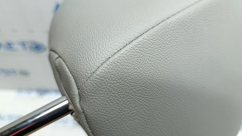 Front right headrest Kia Niro 17-19 HEV, PHEV leather, gray, blue stitching, for cleaning