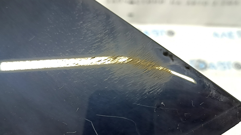 Rear left side door trim Hyundai Tucson 22-26, black gloss, broken fasteners, scratches