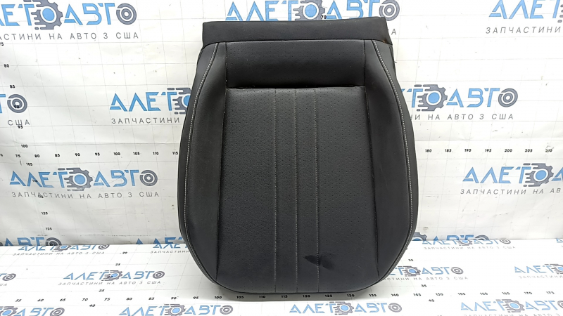 VW Tiguan 22-24 passenger seat cushion upholstery, black leather, perforated, heated