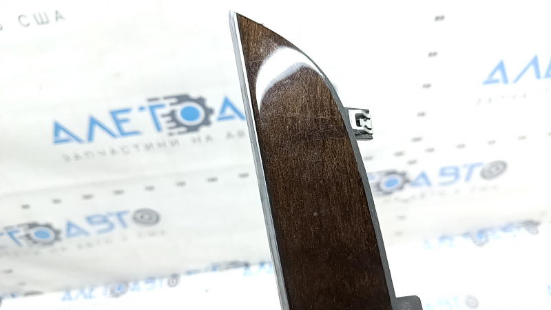 Right front panel trim Volvo XC90 16-25, wood finish, glossy, with backlight, scratches
