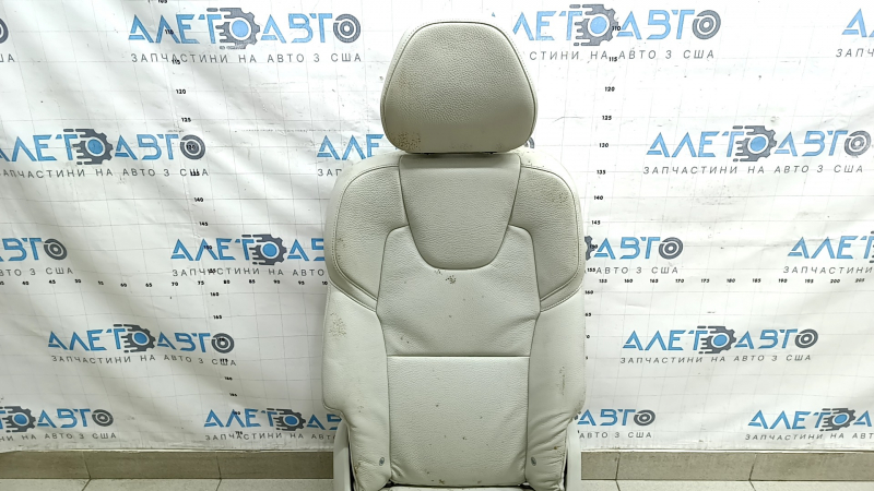 Rear seat right 2nd row Volvo XC90 16-22 gray leather for 3 rows, dry cleanable, rusty frame