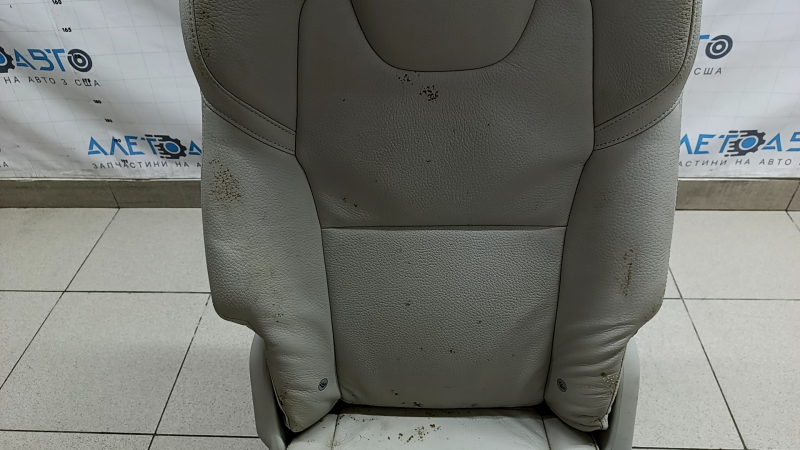 Rear seat right 2nd row Volvo XC90 16-22 gray leather for 3 rows, dry cleanable, rusty frame