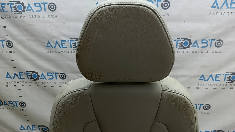 Rear seat right 2nd row Volvo XC90 16-22 gray leather for 3 rows, dry cleanable, rusty frame