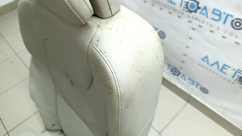 Rear seat right 2nd row Volvo XC90 16-22 gray leather for 3 rows, dry cleanable, rusty frame